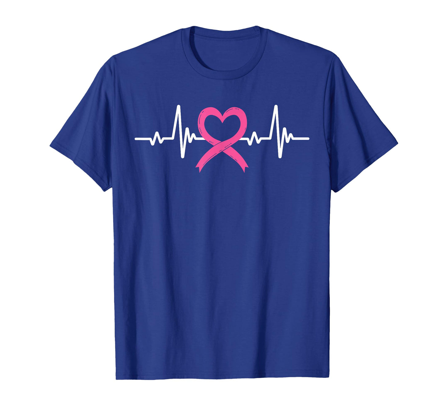 Breast Cancer Awareness Month Pink Ribbon Heartbeat T-Shirt