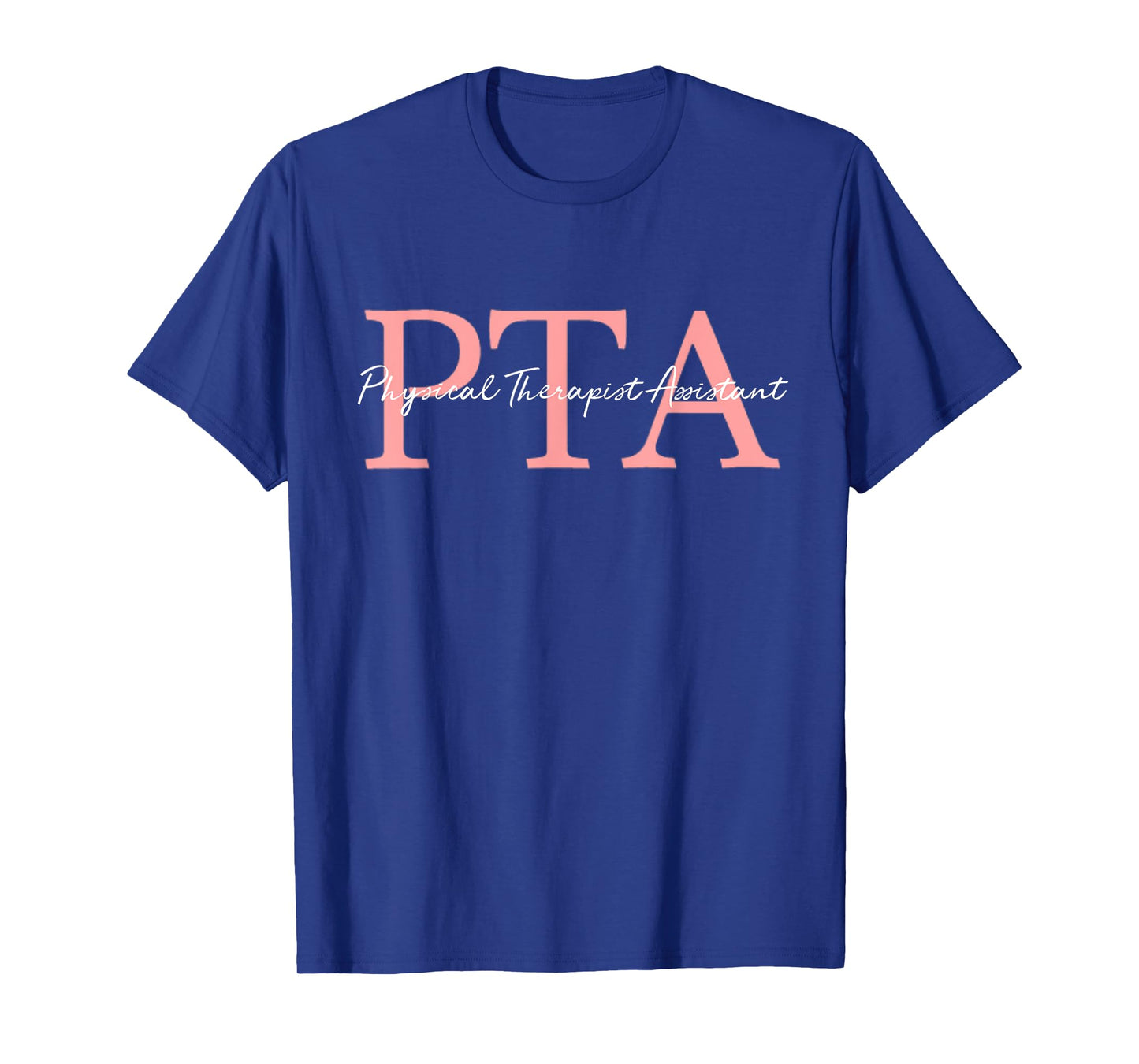 Stay Fit and Healthy Ideas Physical Therapist Assistant PTA Unisex-Adults Black Cotton Blend Short Sleeve T-Shirt