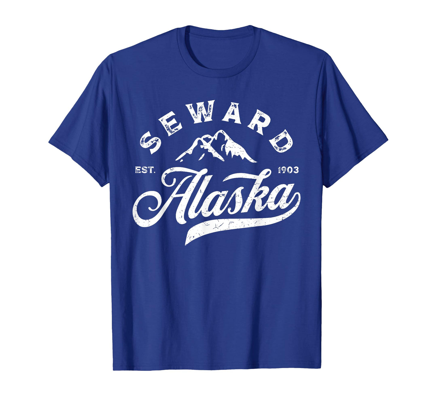 Seward Alaska AK Vintage Mountains Family Vacation Souvenir T-Shirt