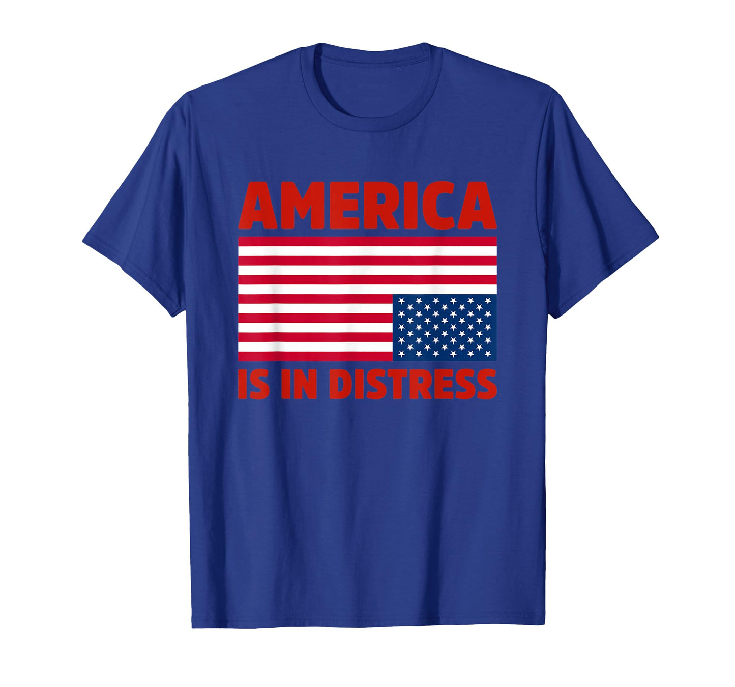 America is in distress. Upside Down American Flag Patriotic Women Kids Men T-Shirt