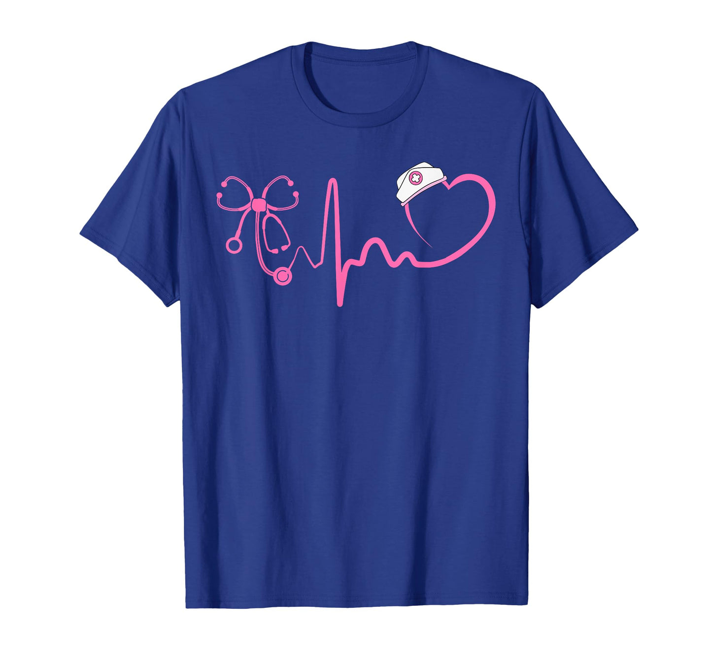 Women Stethoscope Nurse Coquette Heartbeat Nurse Life T-Shirt