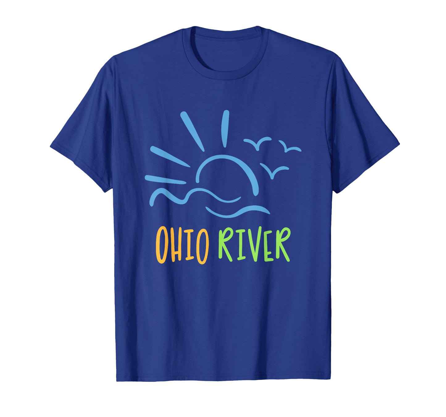 Ohio River T-shirt fish, boat, relax on the river T-Shirt