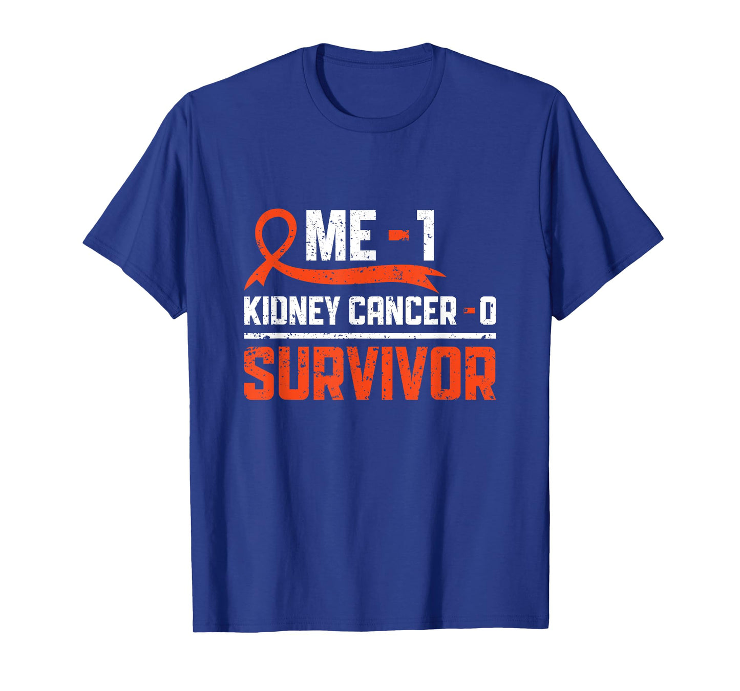 Kidney Cancer Warrior Orange Ribbon Apparel Kidney Cancer Survivor Unisex-Adults T-Shirt Black Short Sleeve Crew Neck Size 6 Regular Fit Modern Humor T-Shirt