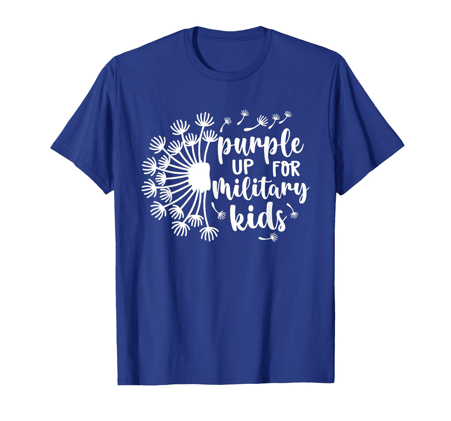 Purple Up for Military Kids Dandelion Military Child Month T-Shirt