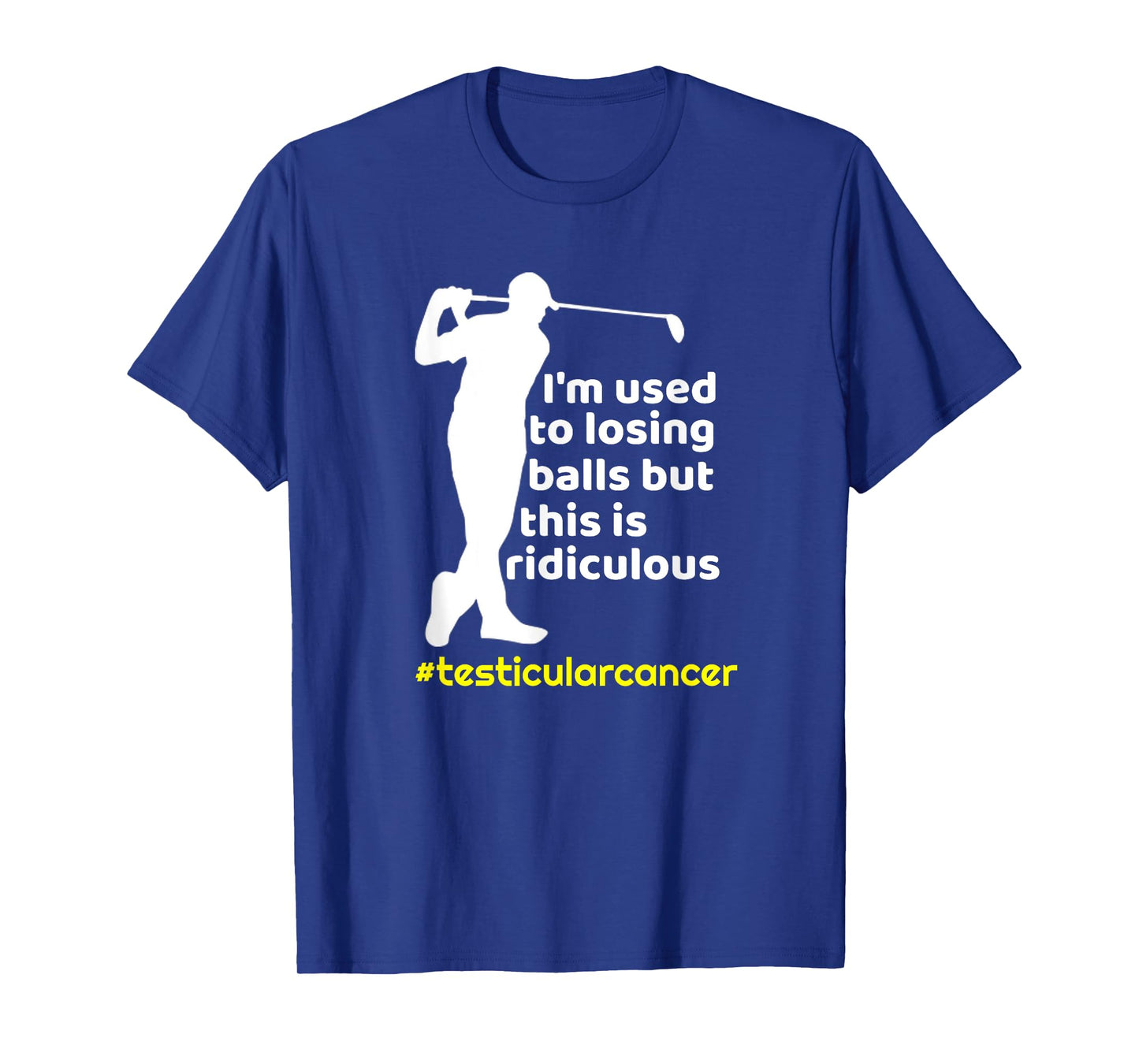 Funny Testicular Cancer Survivor Golf Player Orchidectomy T-Shirt