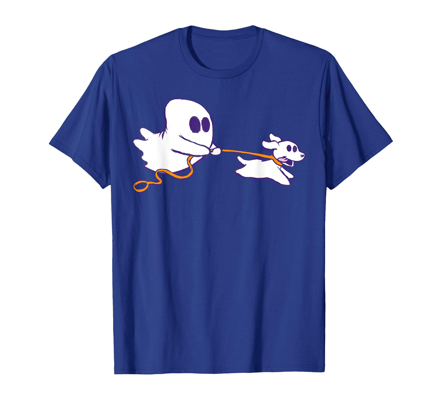 Cute Ghost Dog Walker Graphic Halloween Costume T-Shirt