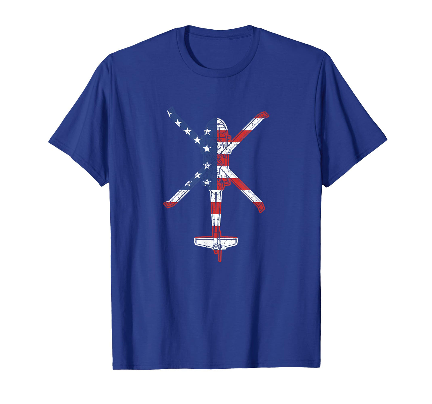 Blackhawk American Flag Military Attack Helicopter UH60 T-Shirt for Women Men