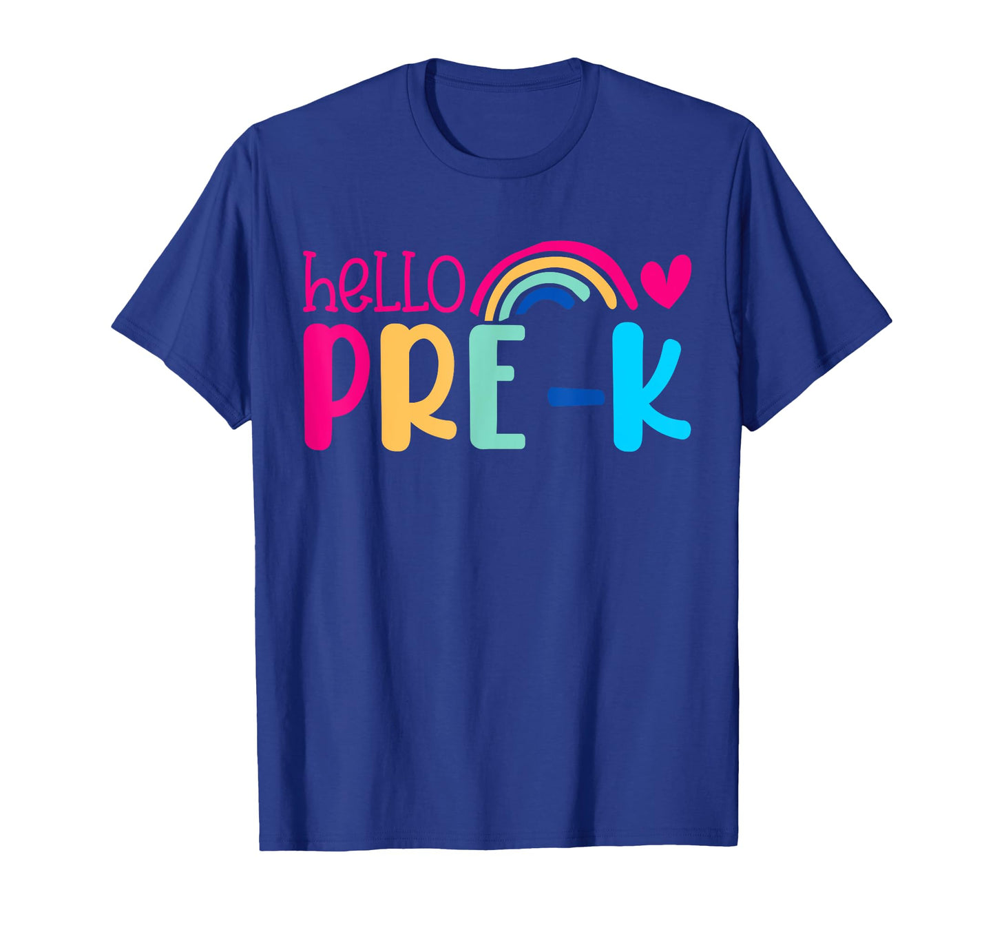 Hello Pre-K Preschool Back to School First Day Teacher Kids T-Shirt
