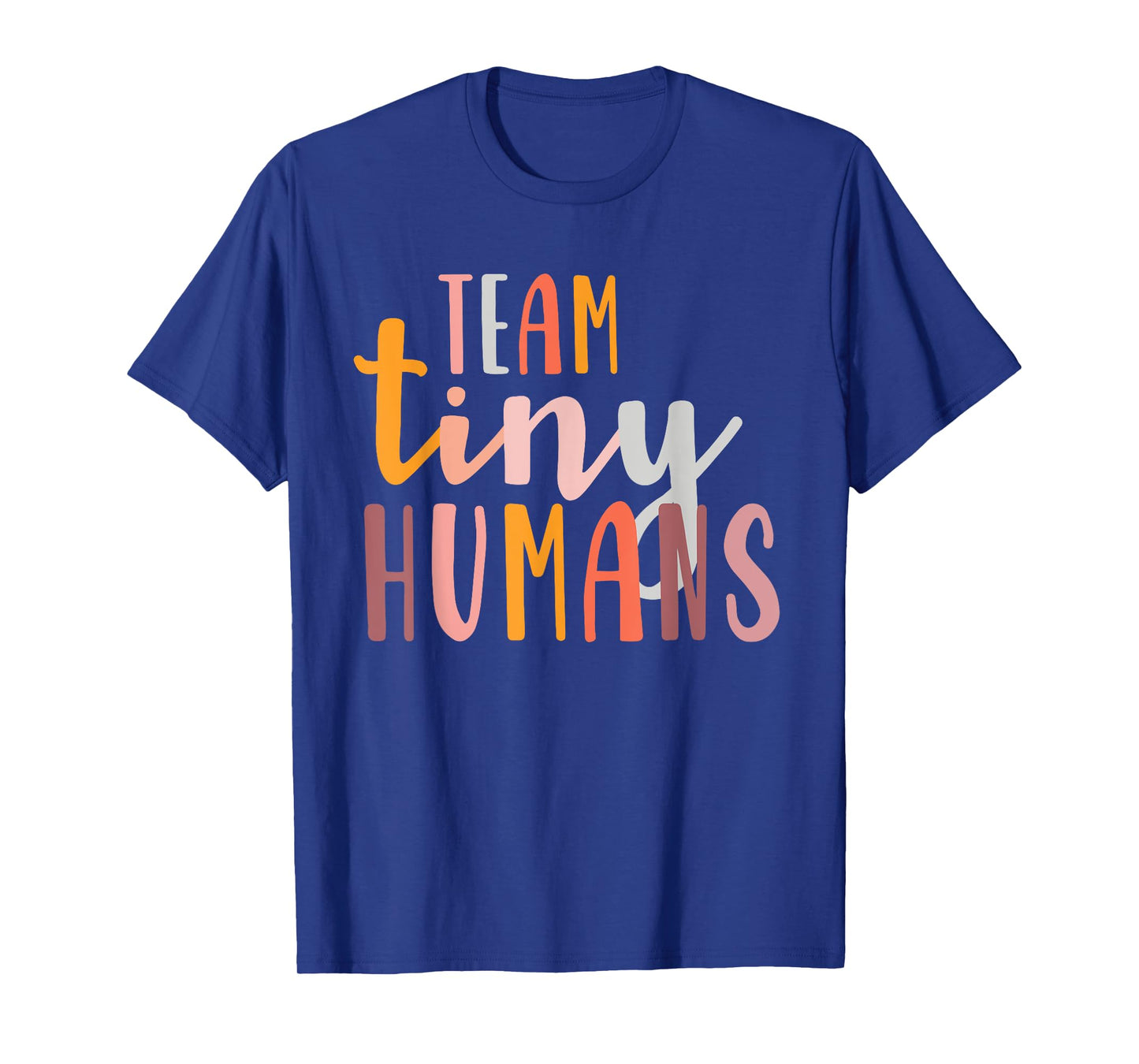 NICU Nurse ICU Neonatal Boho Colorful Retro Team Tiny Humans T-Shirt