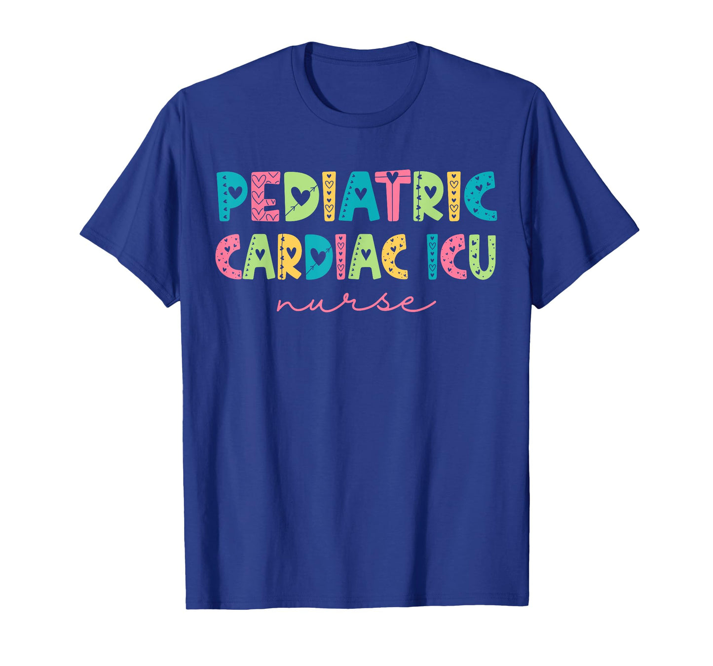 Pediatric Cardiac Icu Nurse Cardiology Nurse PED CVICU Nurse T-Shirt, Small, Black