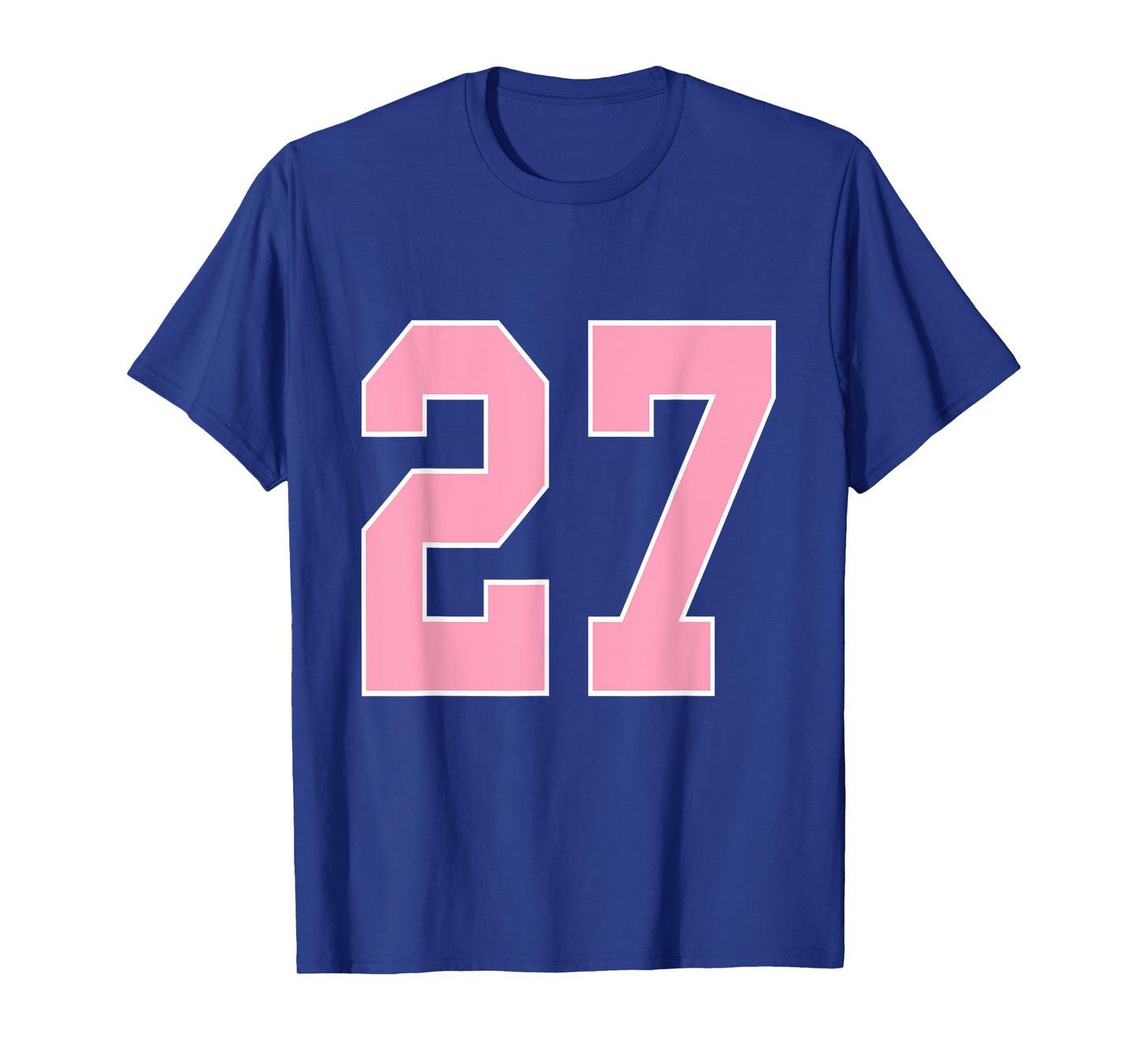 Number 27 Shirt Pink Football Basketball Breast Cancer Aware T-Shirt