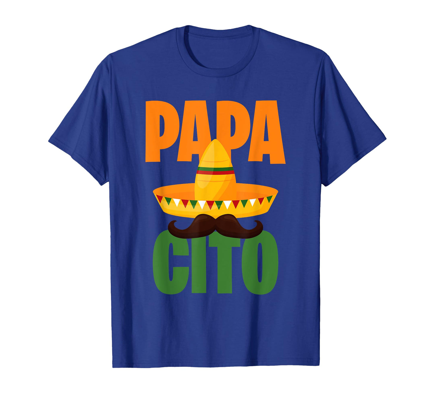 Mens Papacito, Mexican Hat, Sombrero, Cinco de Mayo Mexico T-Shirt