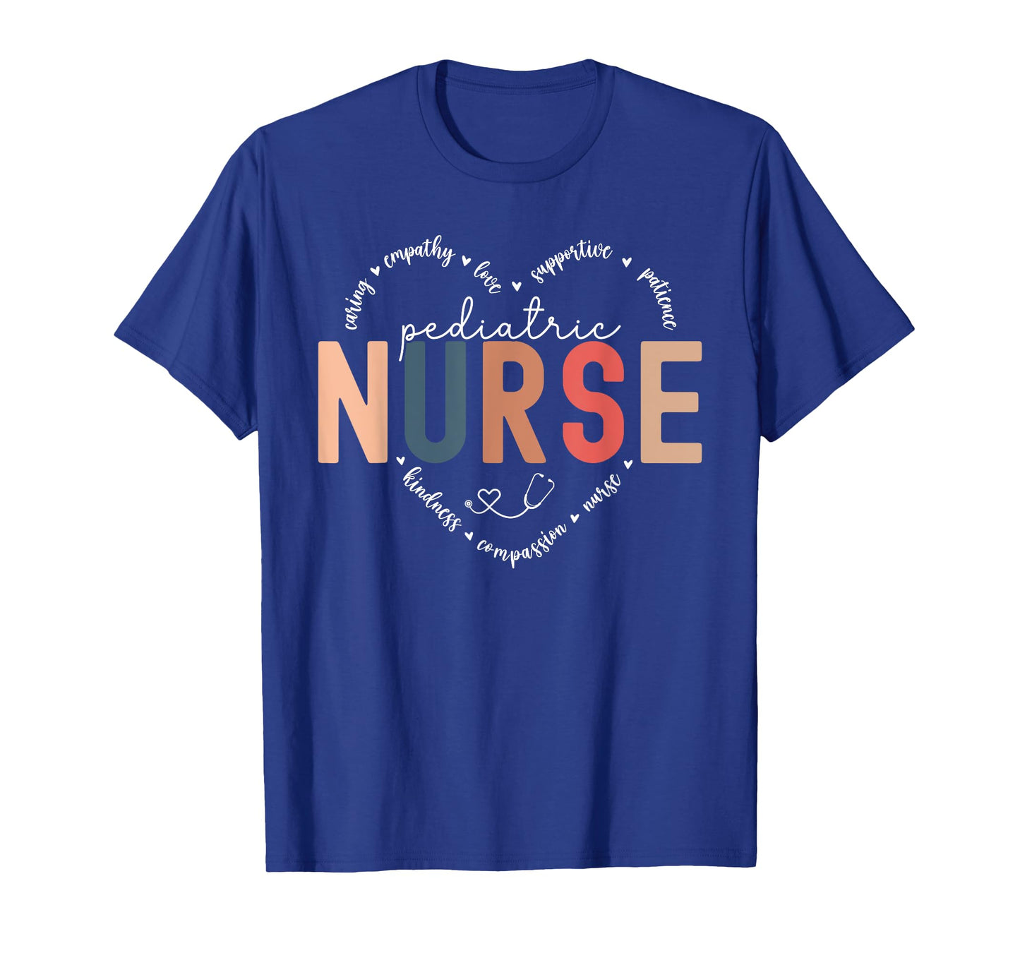 Pediatric Nurse PICU Nurse Heart PEDS Nurse Nursing Women T-Shirt