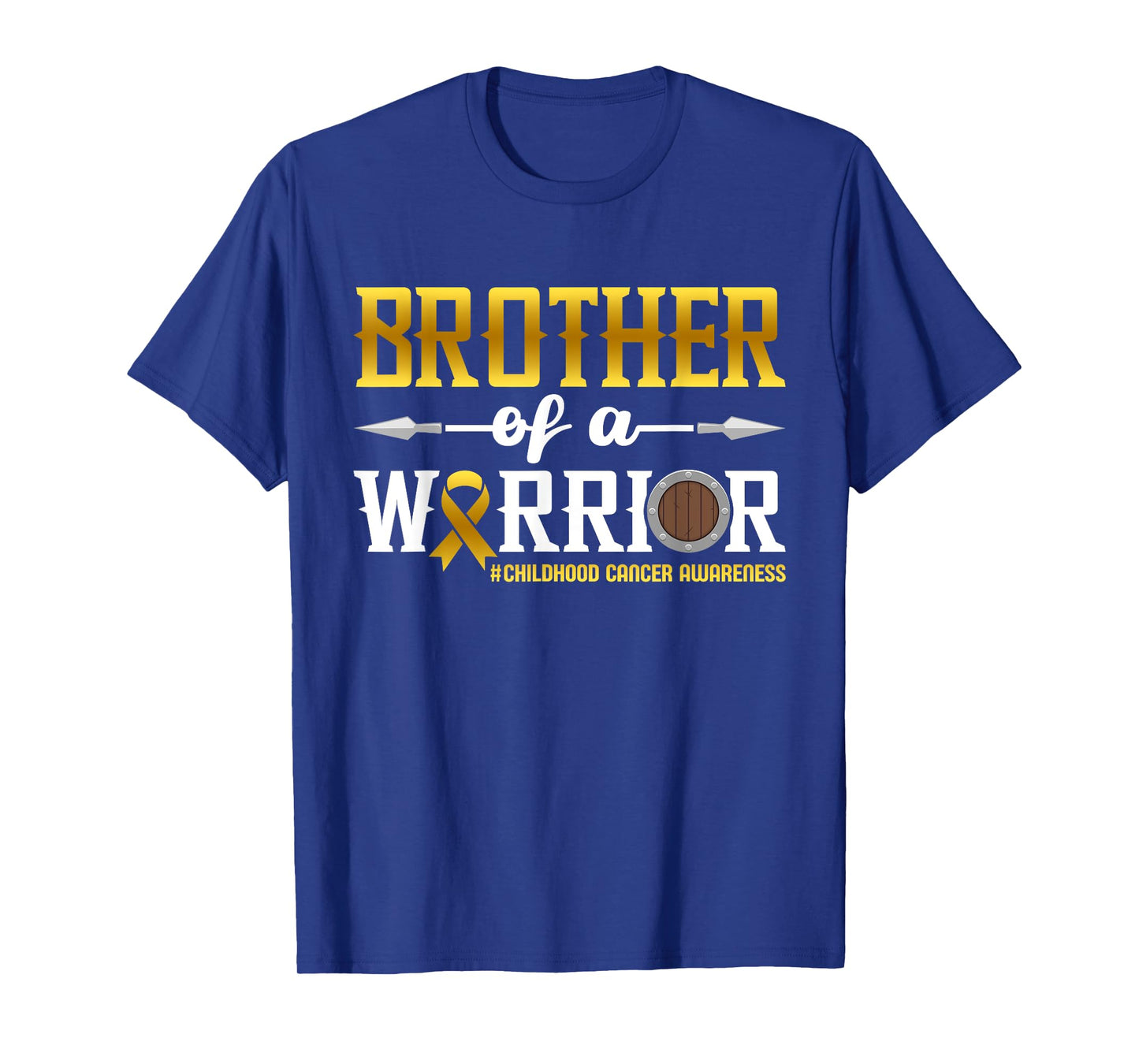 Brother Of A Warrior Childhood Cancer Awareness Ribbon T-Shirt
