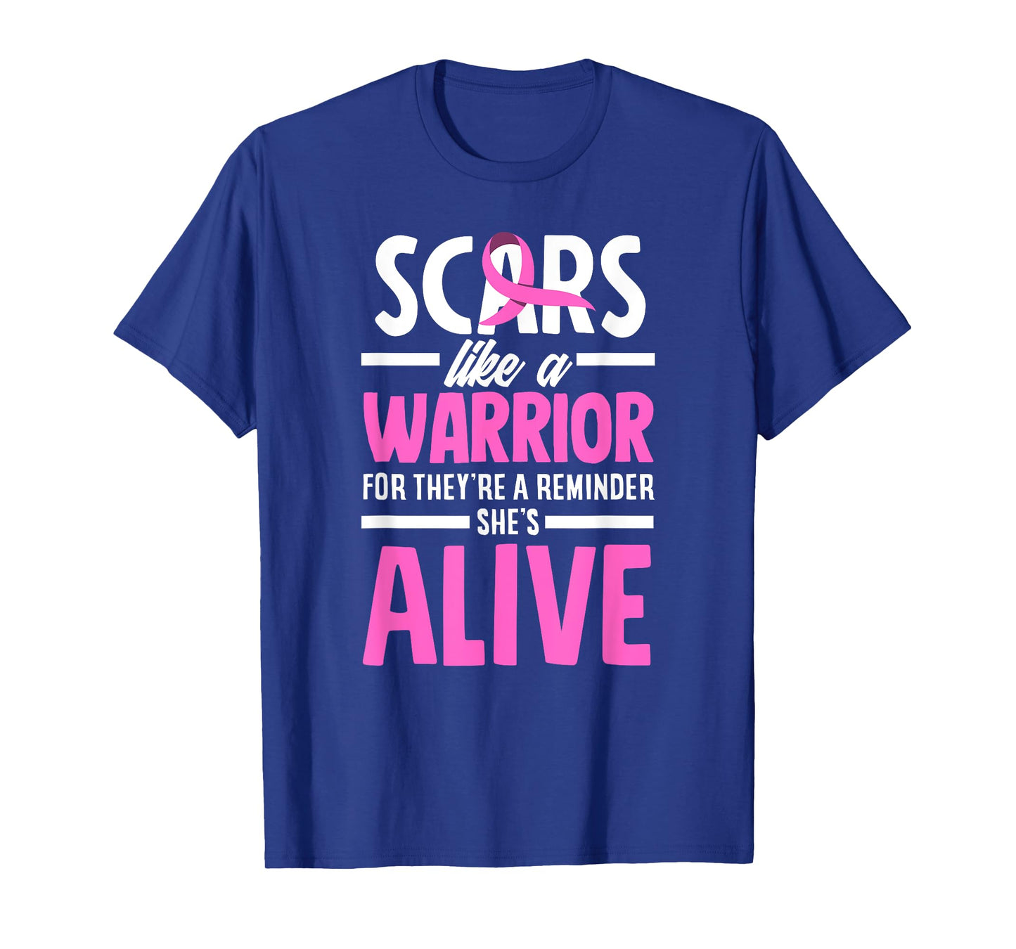 Breast Cancer Awareness Scars Breast Cancer Warrior T-Shirt