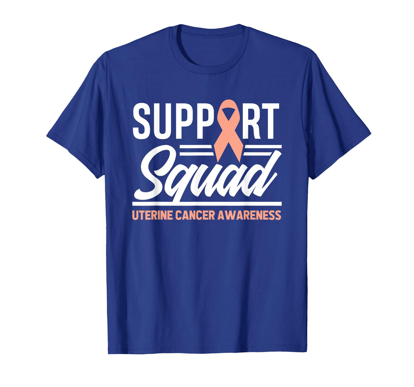 Cancer Warrior Support Squad Uterine Cancer Awareness T-Shirt