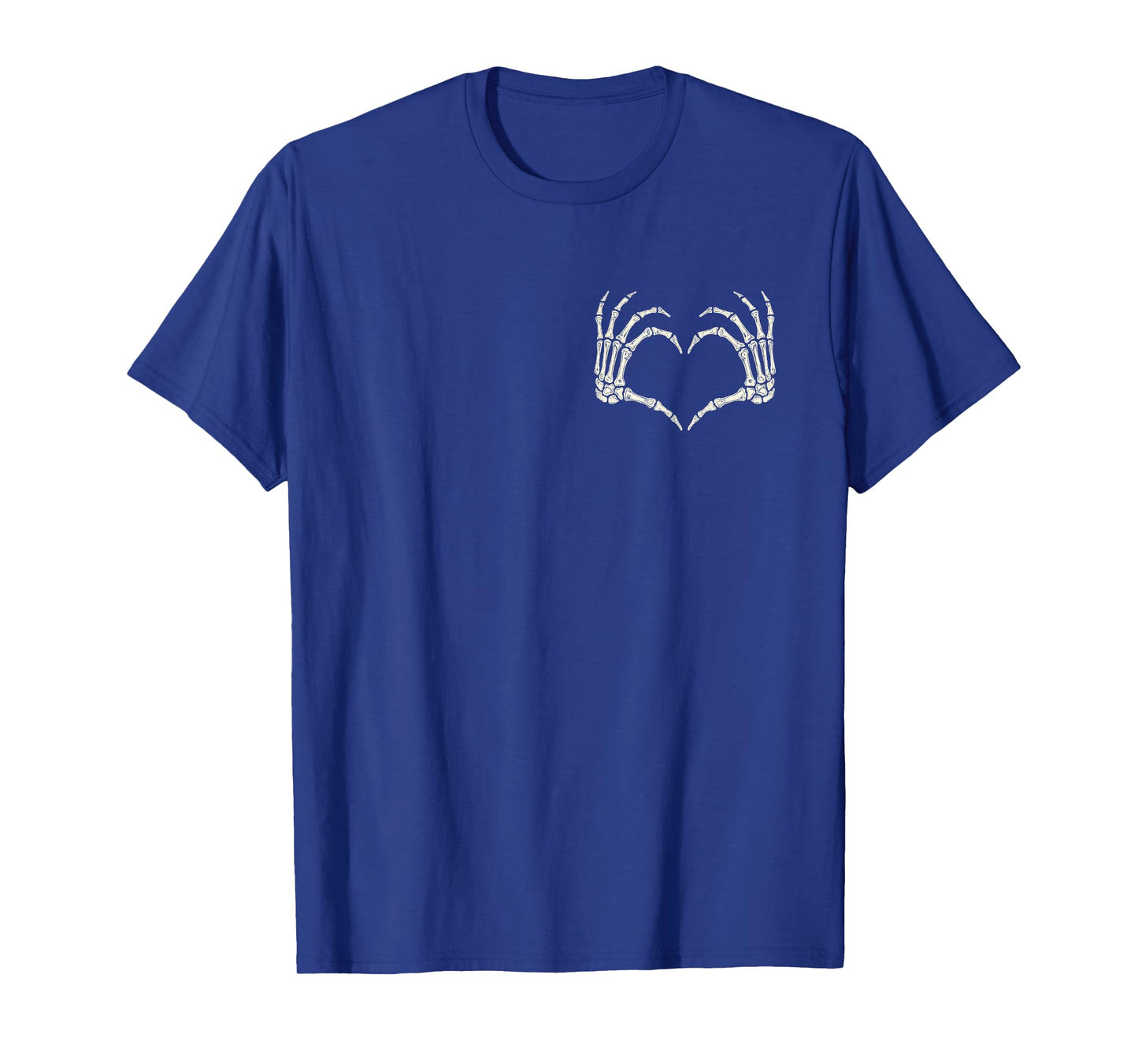 Vintage Skeleton Hands Heart Sign Halloween Costume T-Shirt