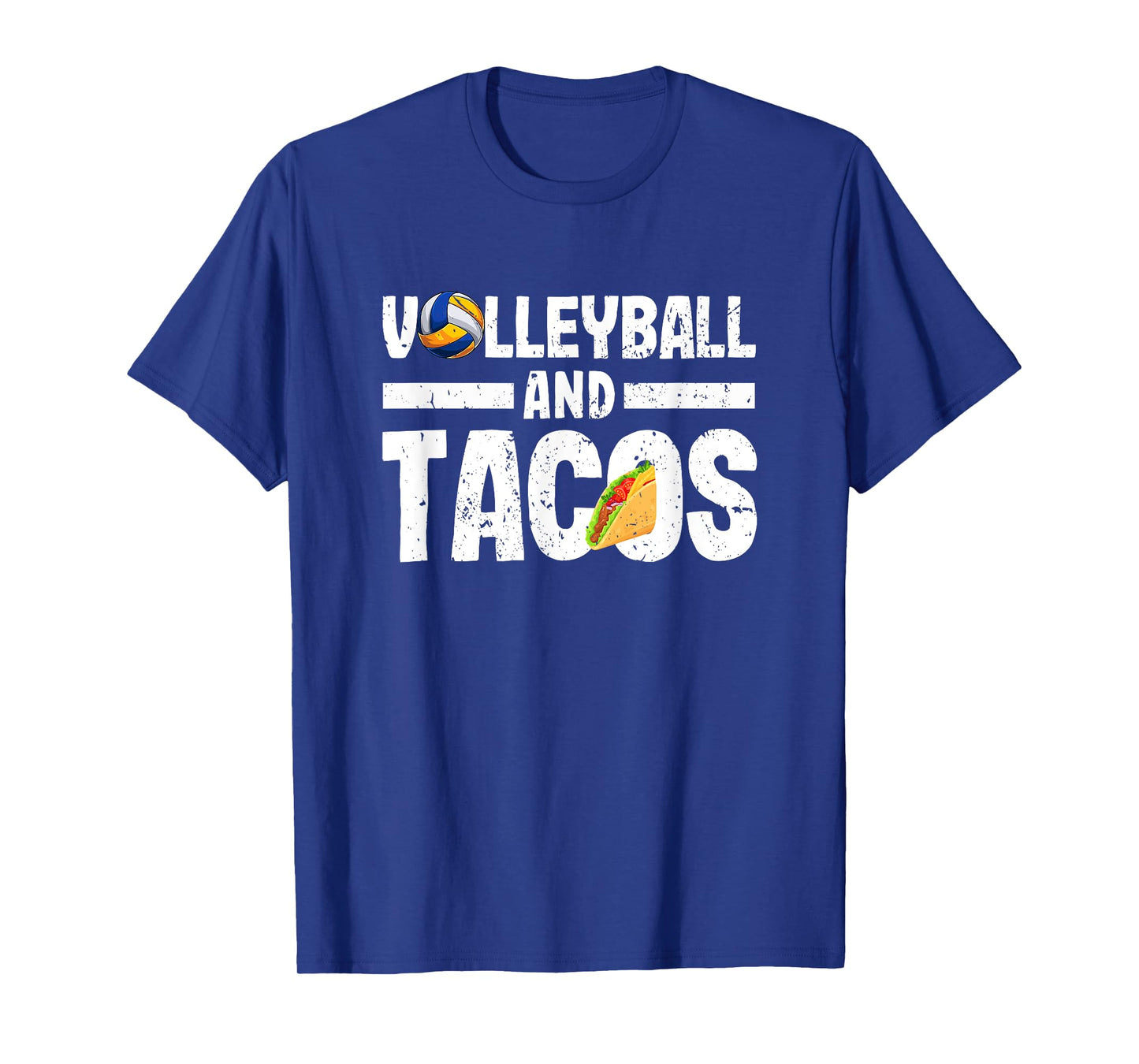Volleyball And Tacos Funny Vball Taco Player Mexican Lover T-Shirt