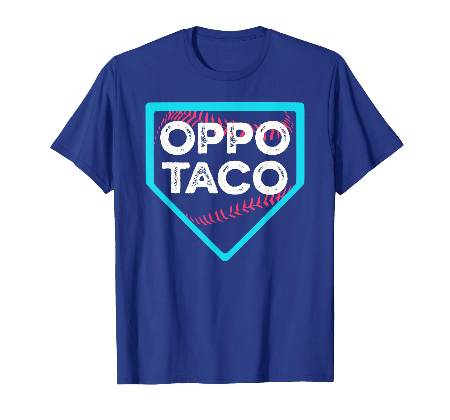 Funny Baseball Oppo Taco Home Plate Drip T-Shirt