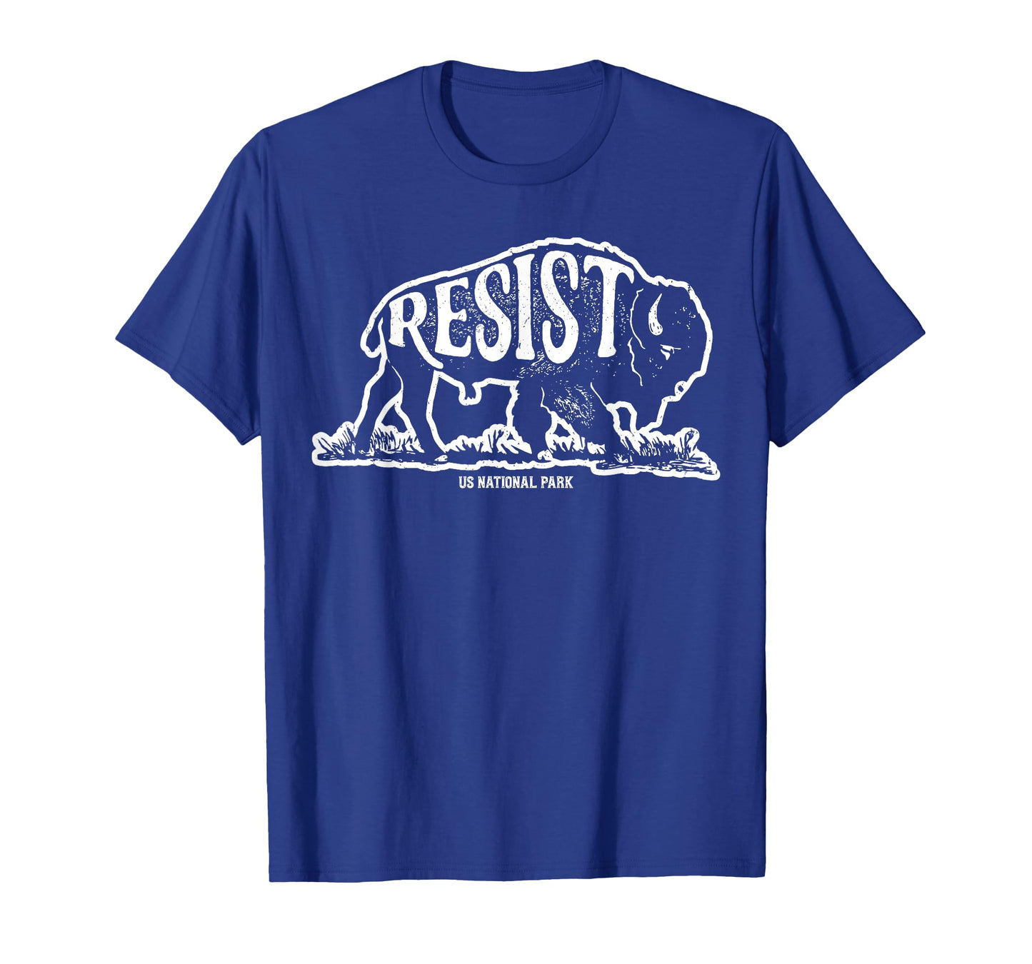 ALT US National Park Resist Service Bison Buffalo Vintage T-Shirt