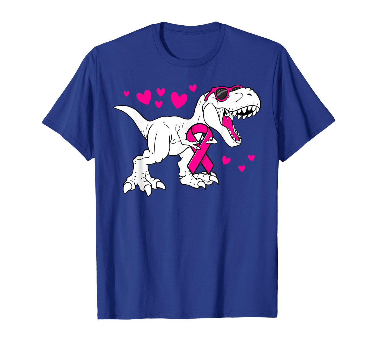 Pink Ribbon T-Rex Kids Breast Cancer Awareness Boys Toddler T-Shirt