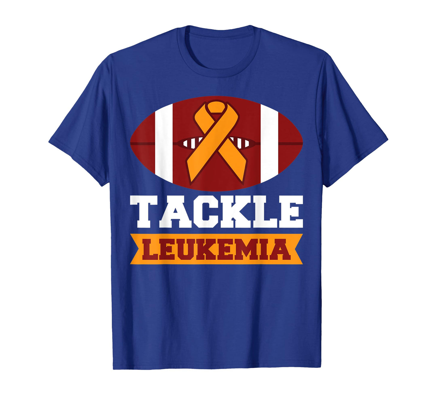 Tackle Leukemia Football Cancer Awareness Survivor Gift T-Shirt