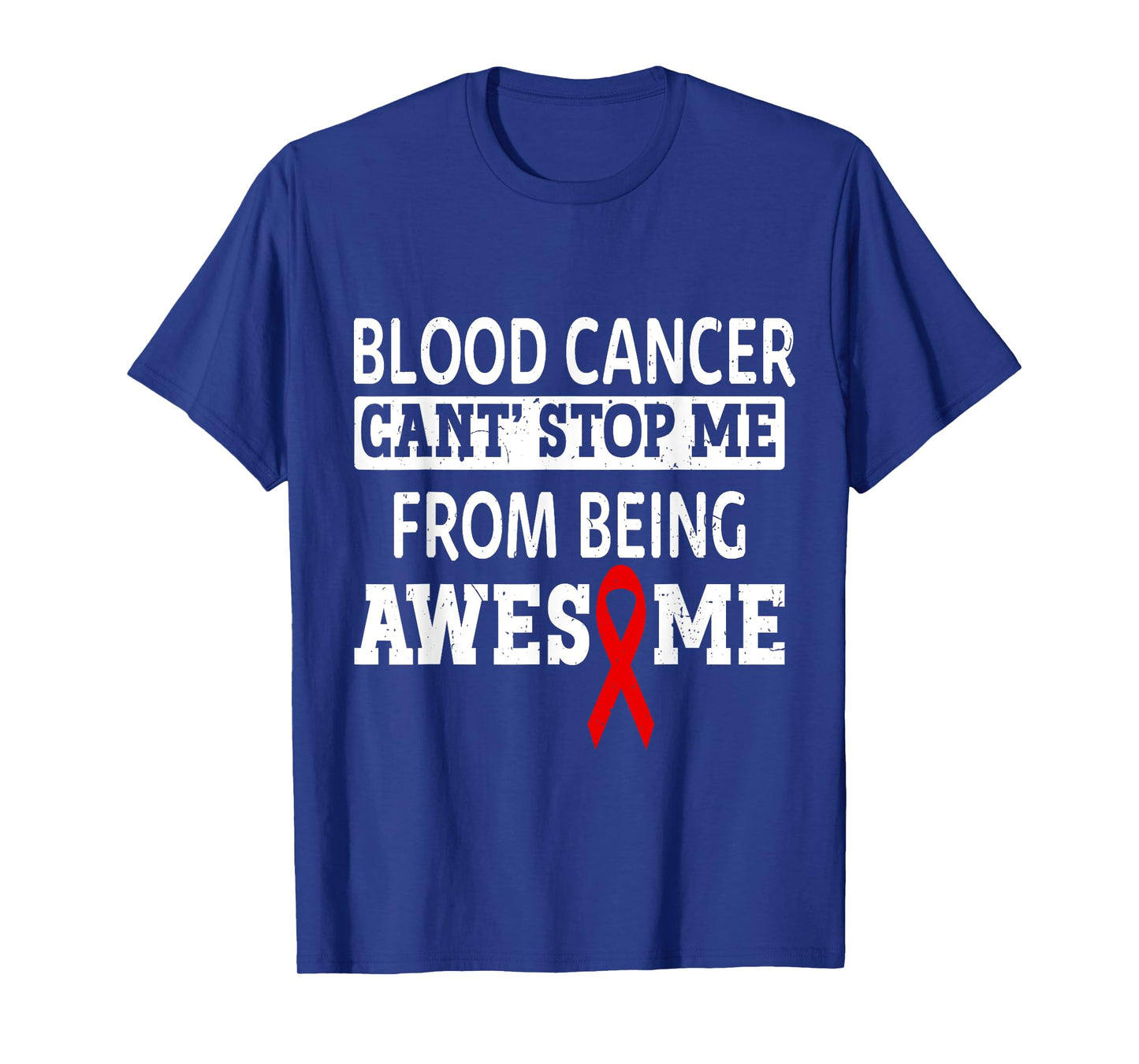Blood Cancer Awareness Leukemia Warrior Red Ribbon T-Shirt