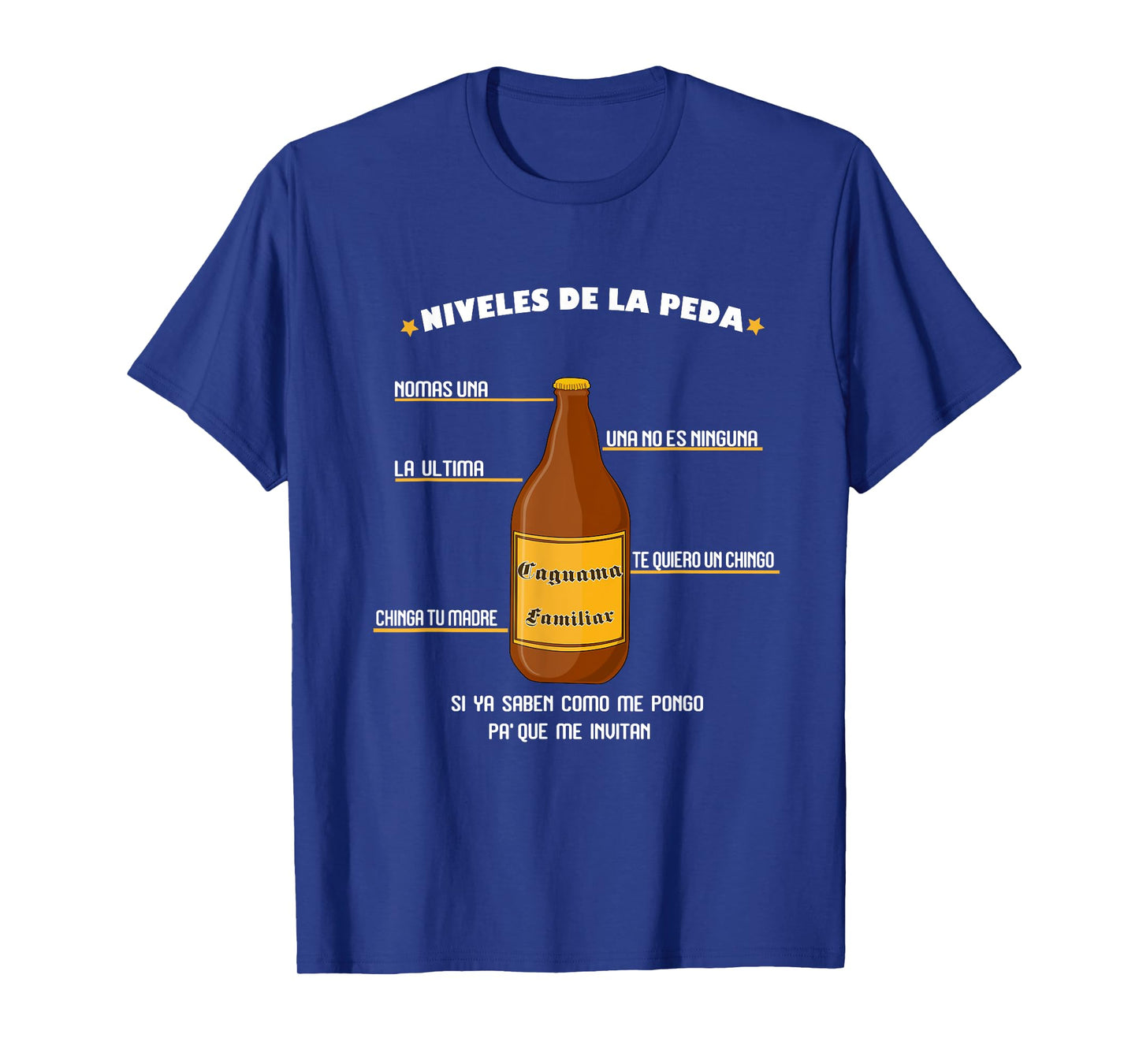 Niveles de la Peda Dia del Padre Outifts en espanol T-Shirt