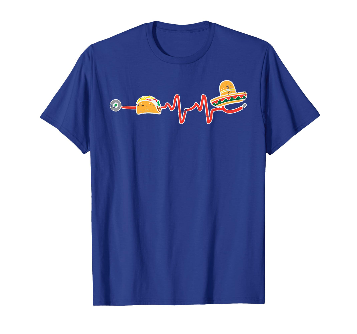Taco Heartbeat Sombrero Nurse Cinco De Mayo Nurse Women RN T-Shirt
