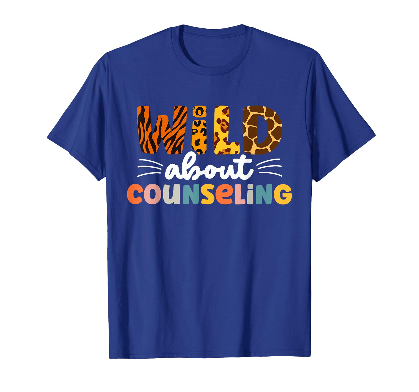 Cute Wild About Counseling Leopard Teacher Counselor Men Women T-Shirt