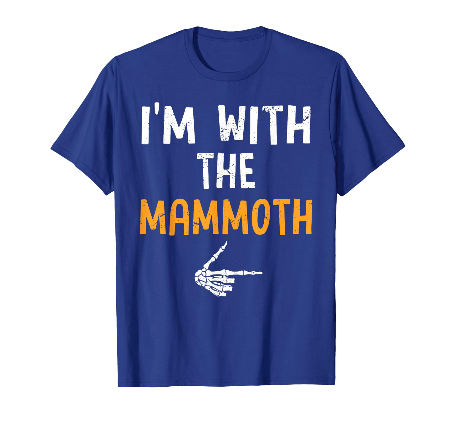 I'm with The Mammoth Costume Halloween Matching Couple T-Shirt