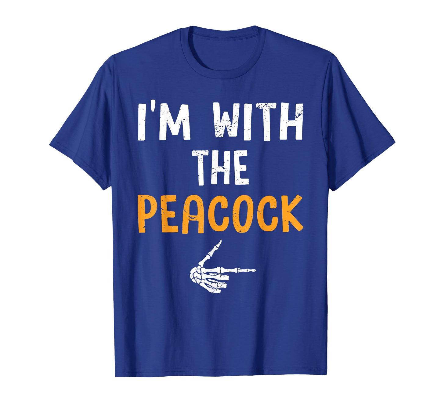 I'm with The Peacock Costume Halloween Matching Couple T-Shirt