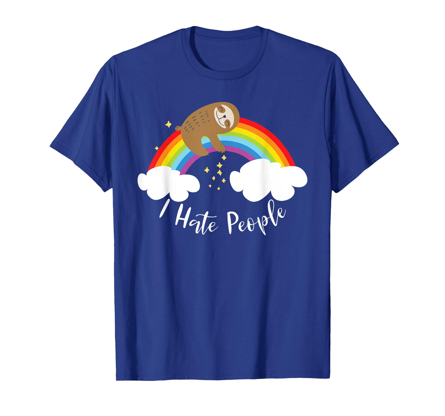 Cute Sloth - I Hate People T-Shirt