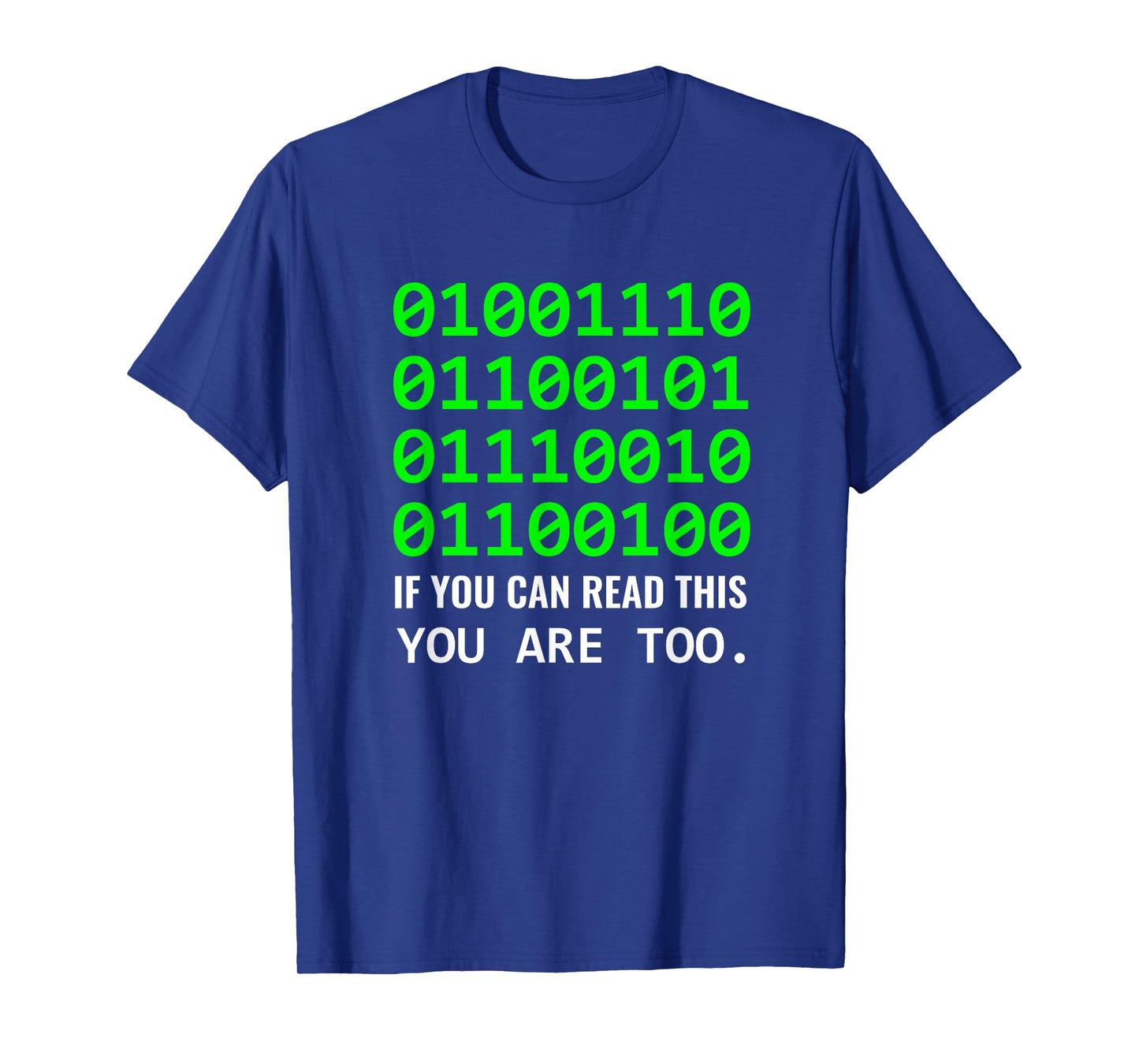 Nerd Computer Binary Code for Developer Geeks & Admins T-Shirt