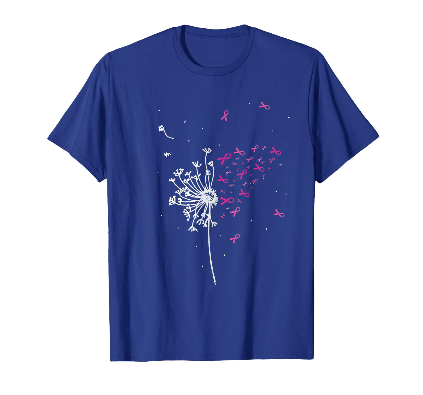 Dandelion Pink Ribbon Cool Breast Cancer Awareness Gifts T-Shirt