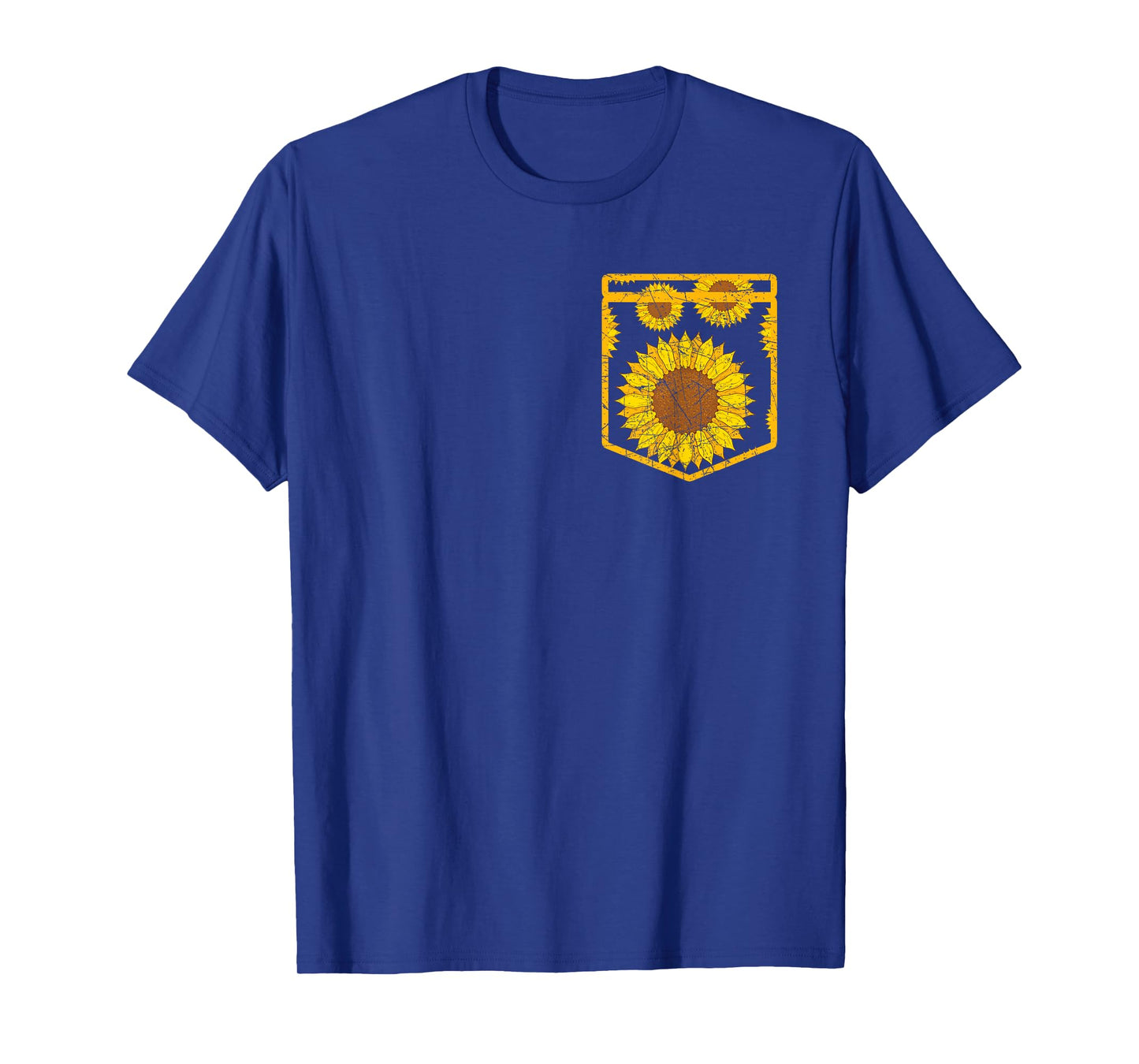 Florist Floral Cute Yellow Flower Pocket Sunflower T-Shirt
