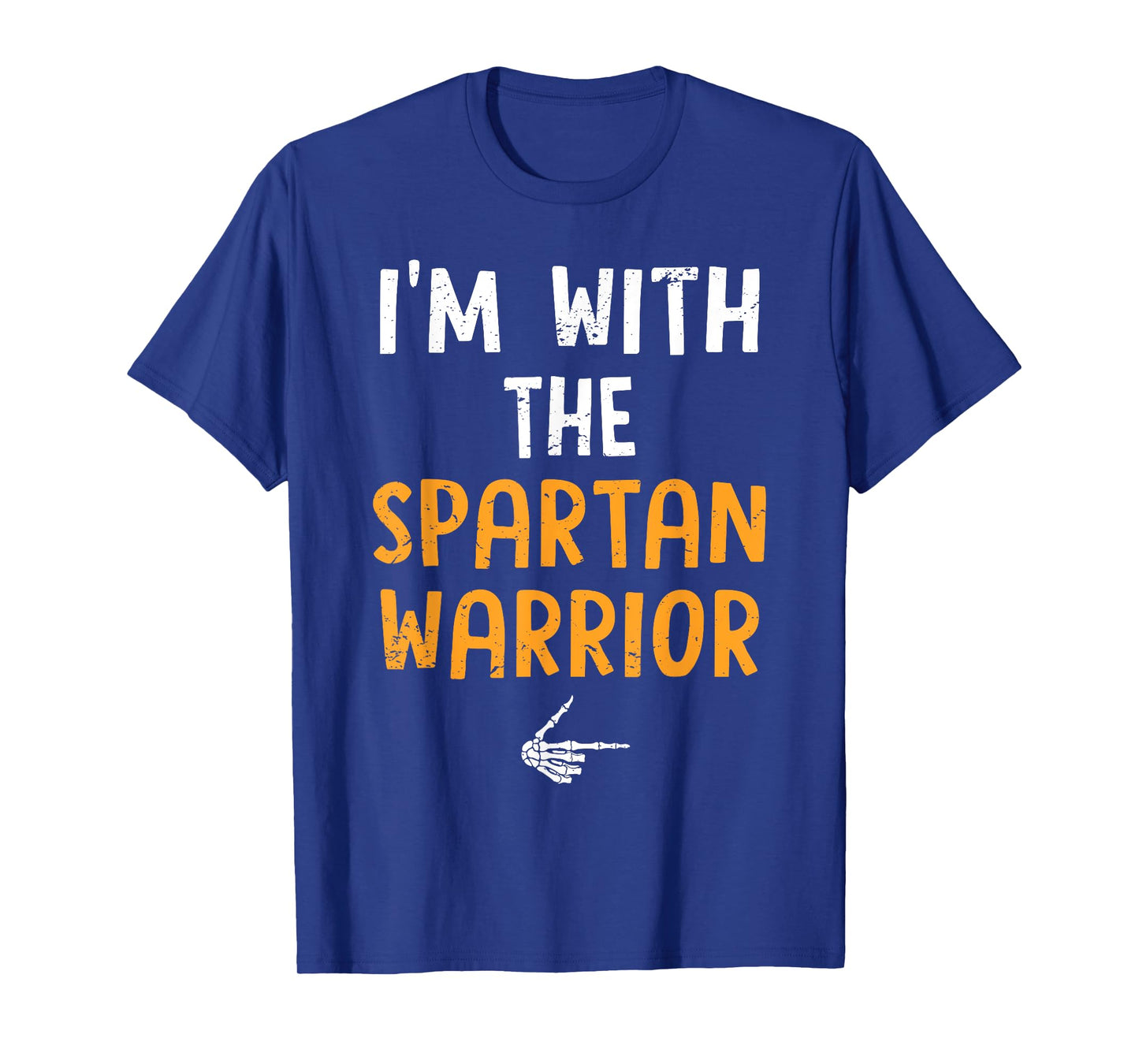 I'm with The Spartan Warrior Costume Halloween Couple T-Shirt