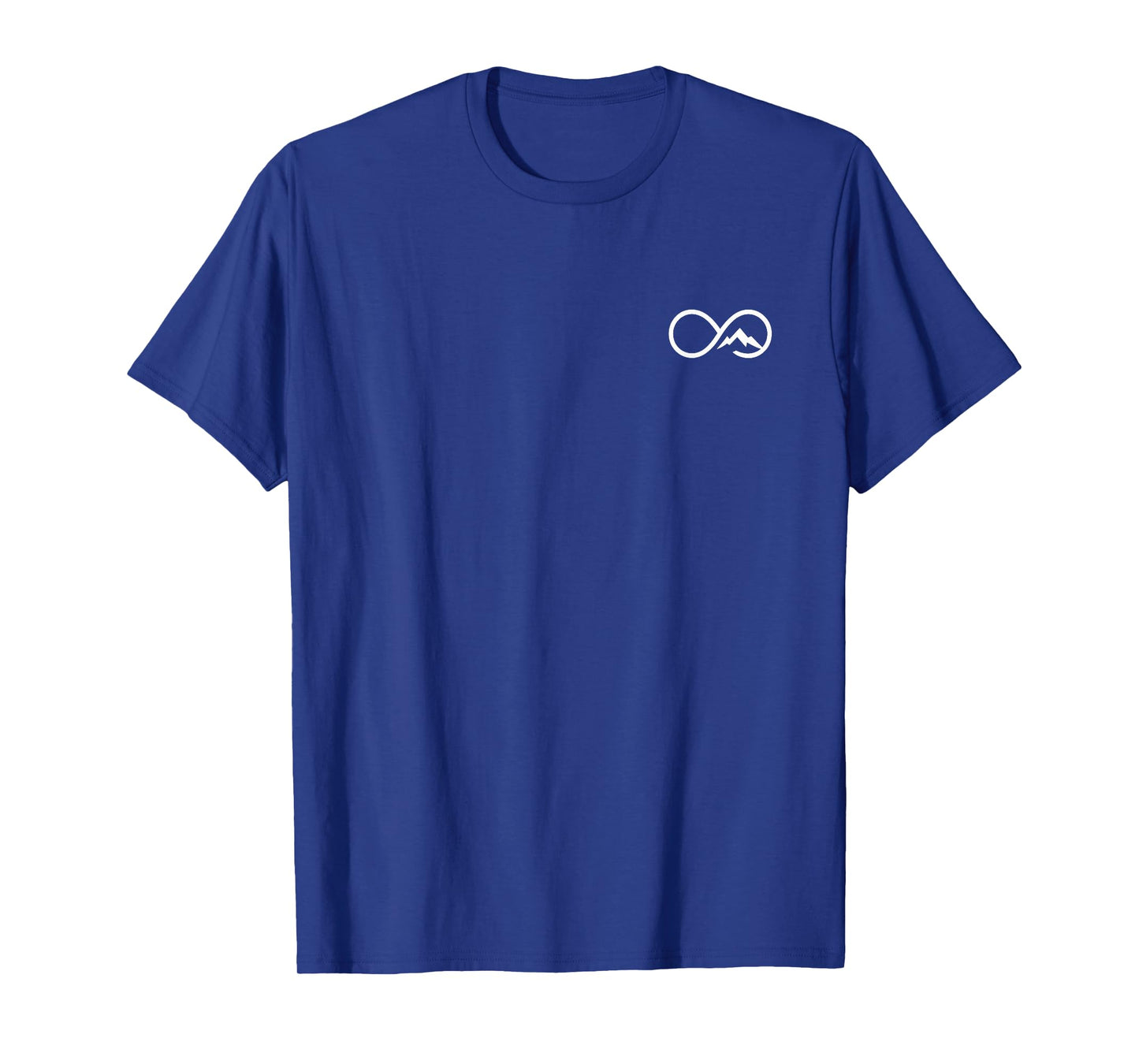 Small Infinity Mountain Minimalist Outdoors Icon Art Logo T-Shirt