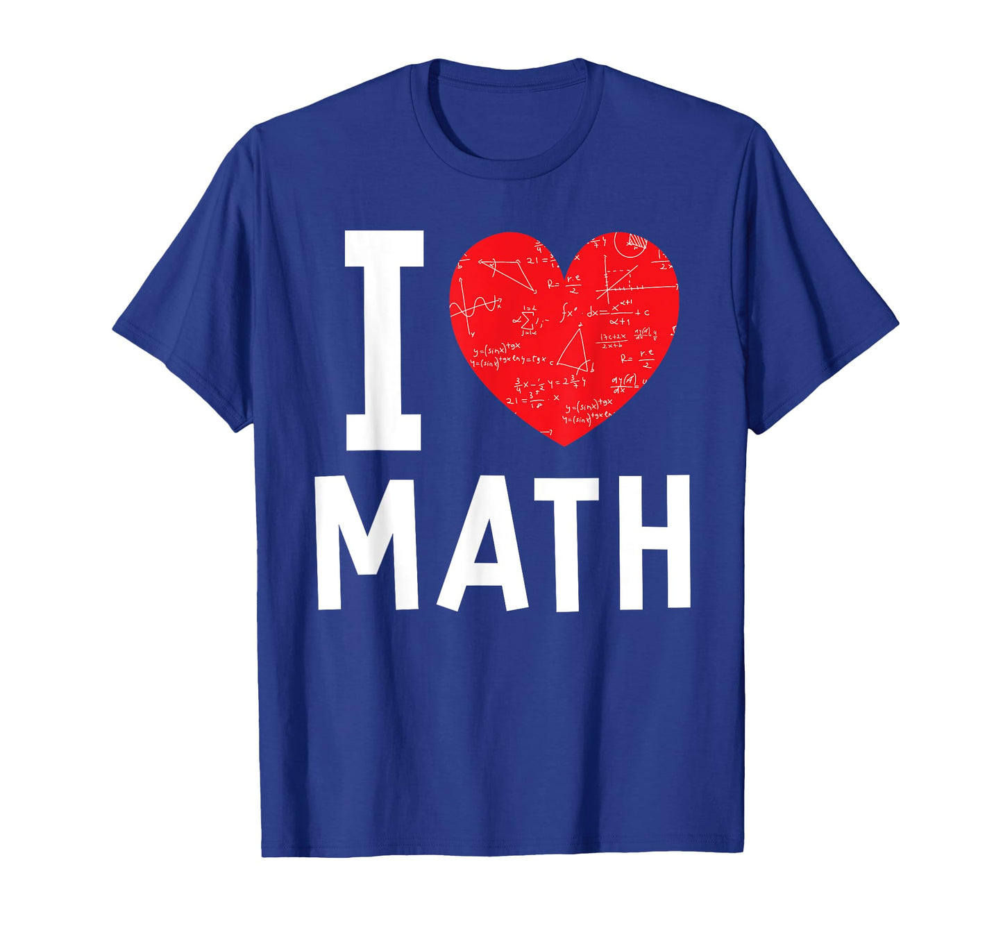 I Love Math Heart Math T-Shirt