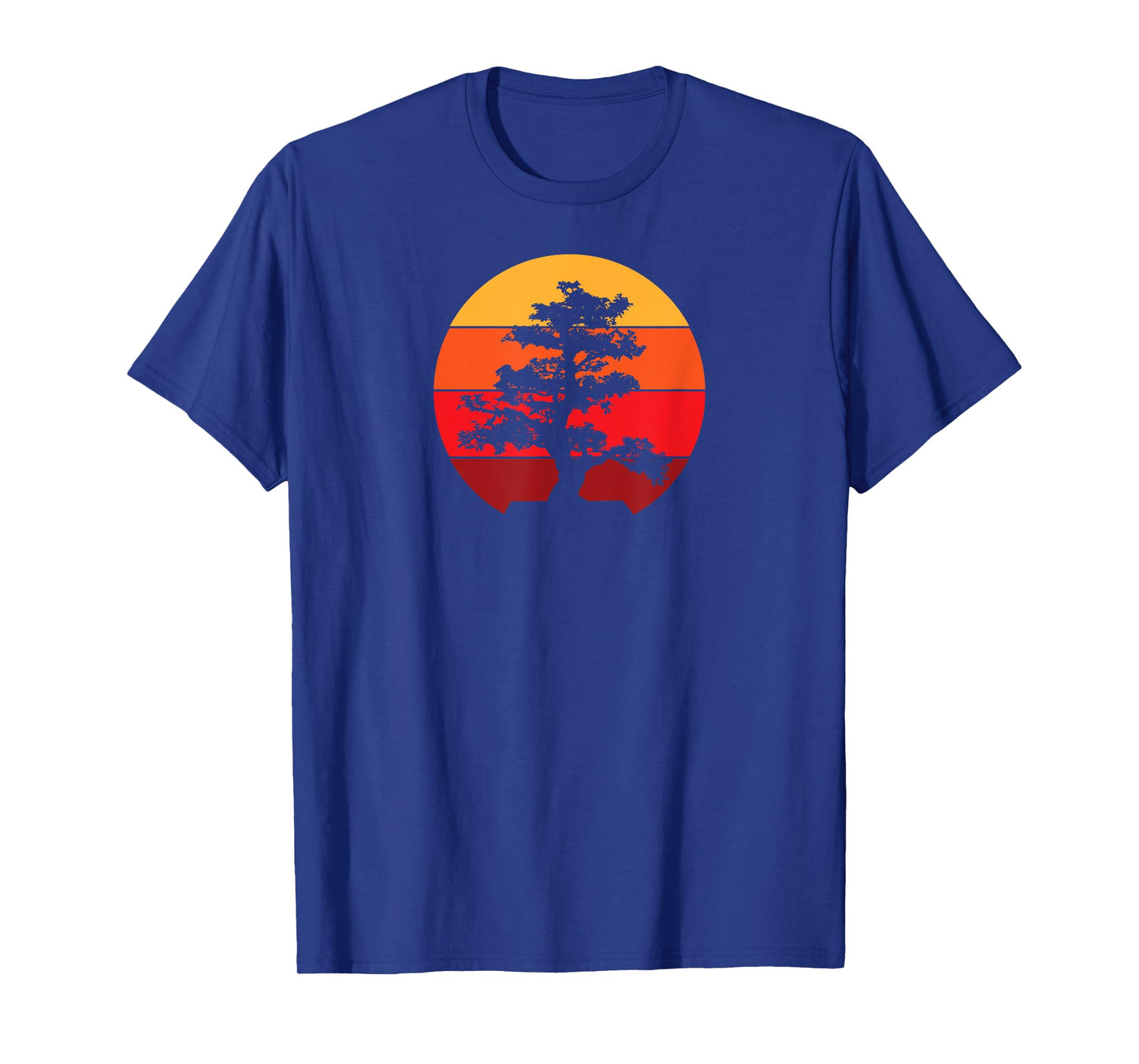 Pacific Ocean Beach Bonsai Tree Sun Retro Vintage T-Shirt Men Women Girls Kids T-Shirt
