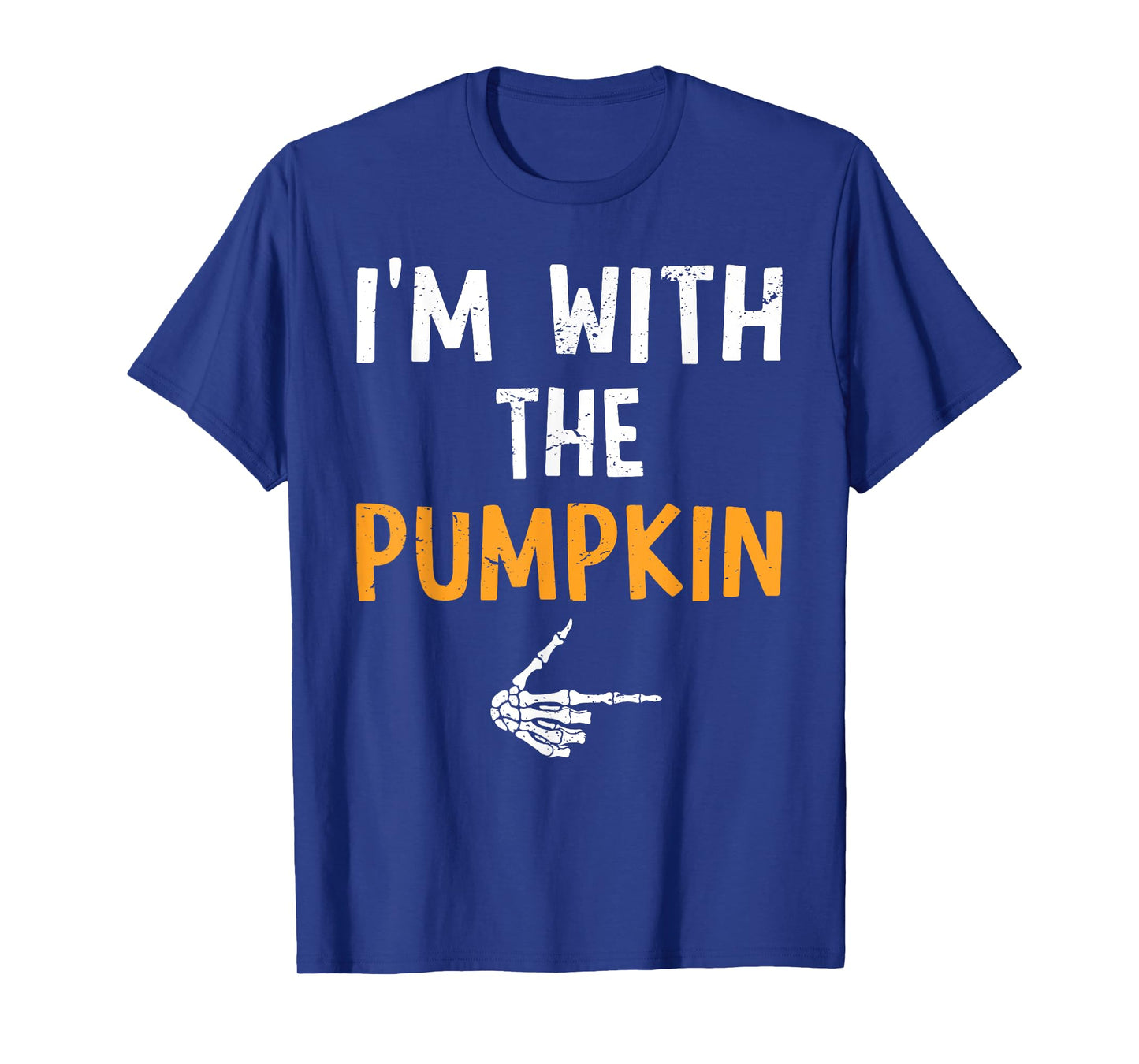 I'm with The Pumpkin Costume Halloween Matching Couple T-Shirt