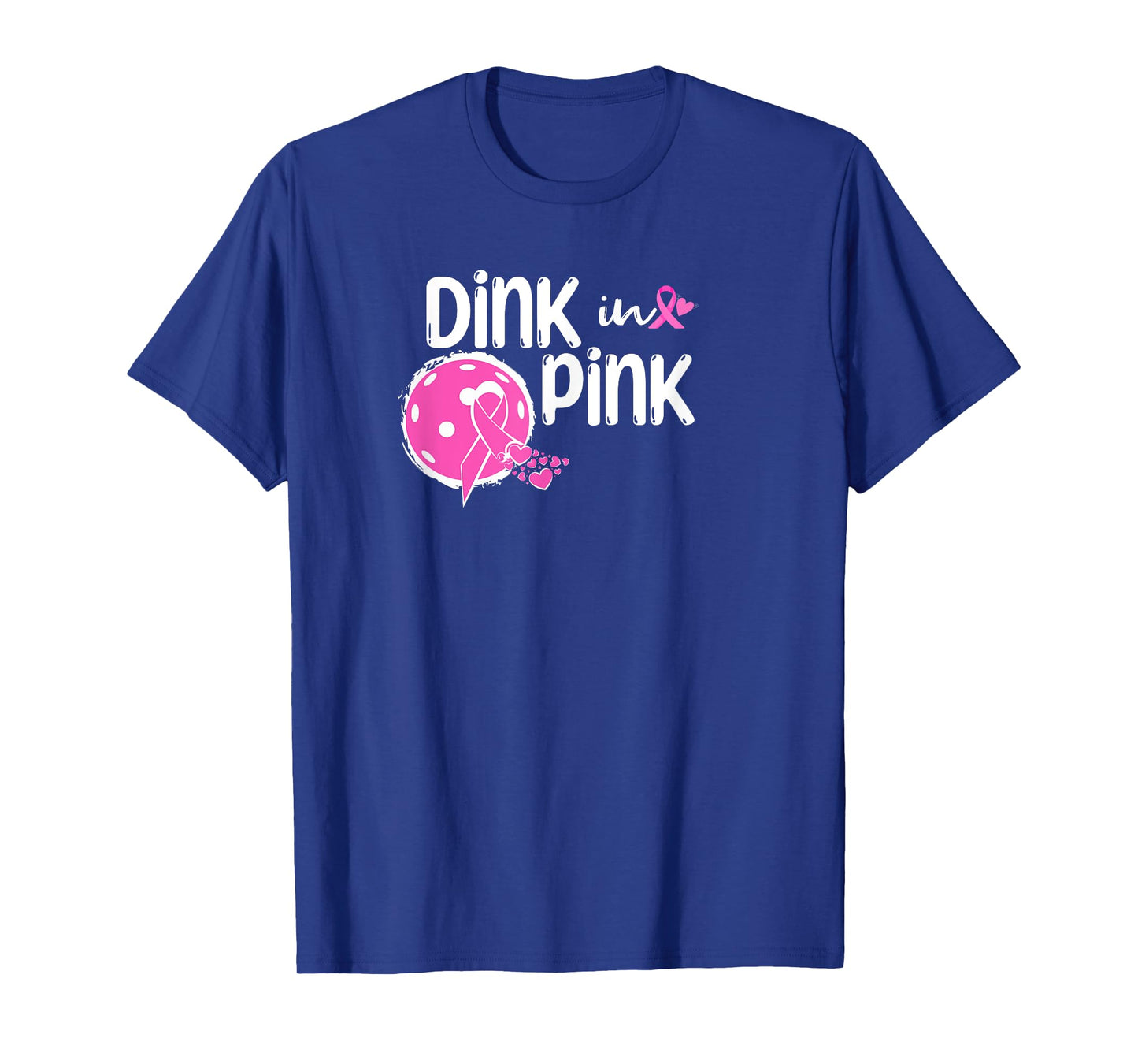 Dink The Pink Ribbon Show Support On the Pickleball Court T-Shirt