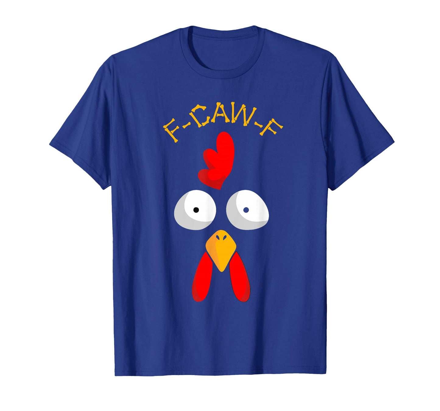 Funny F-Caw-F Turkey Face FCAWF Funny Thanksgiving Bird Crow T-Shirt