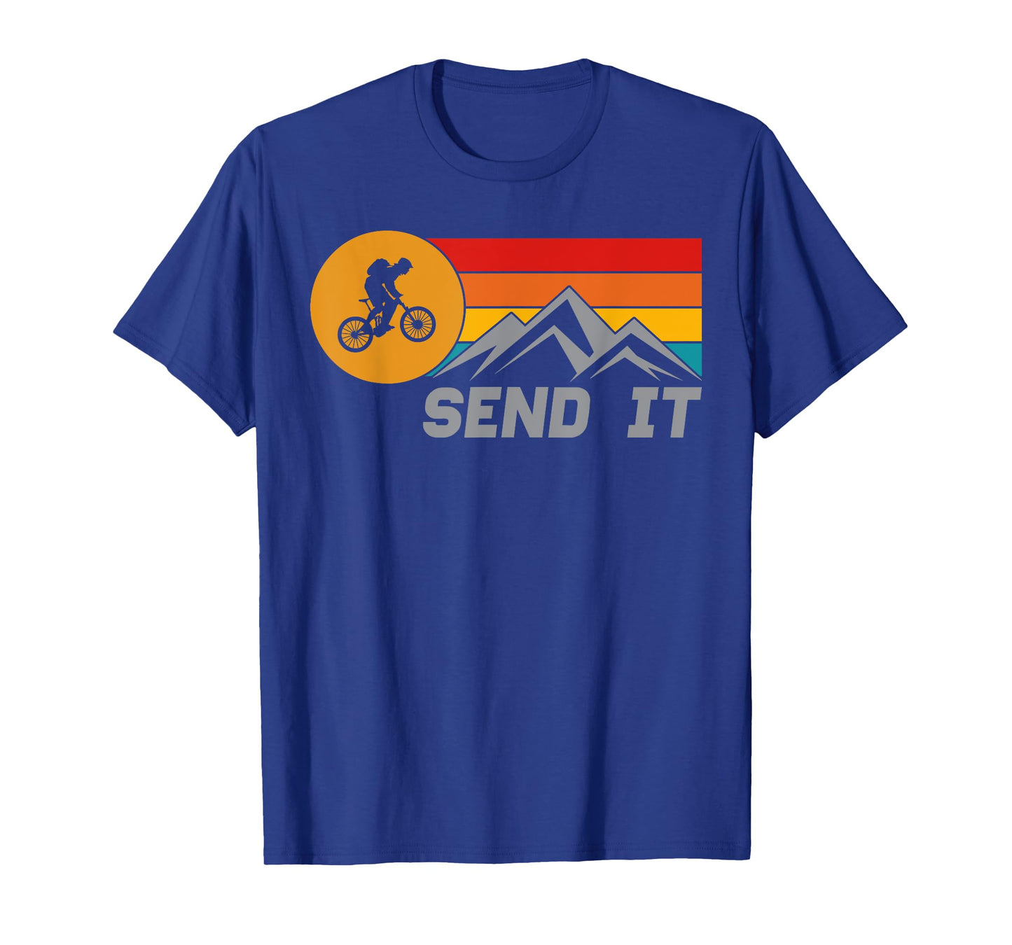 Mountain Bike Send It Cyclist Outdoor Retro MTB Rider T-Shirt