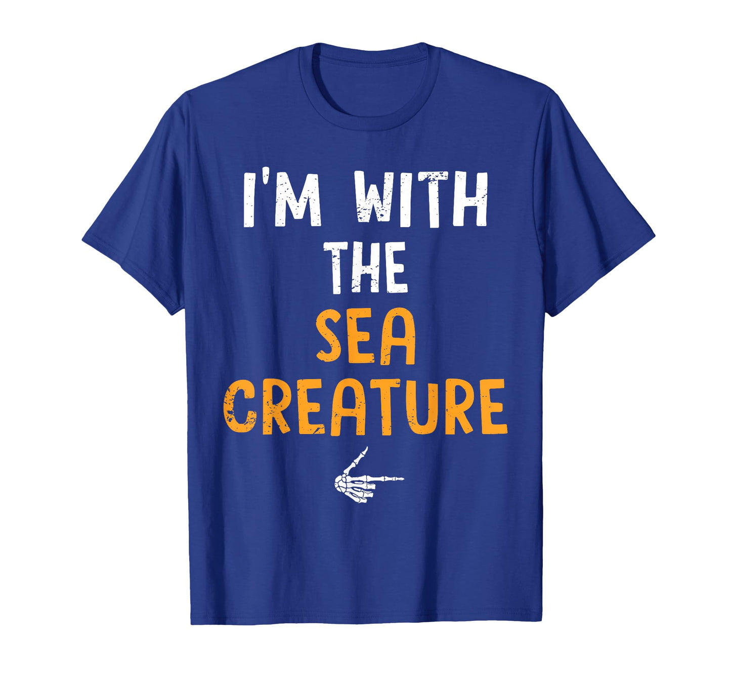 I'm with The Sea Creature Costume Halloween Matching Couple T-Shirt