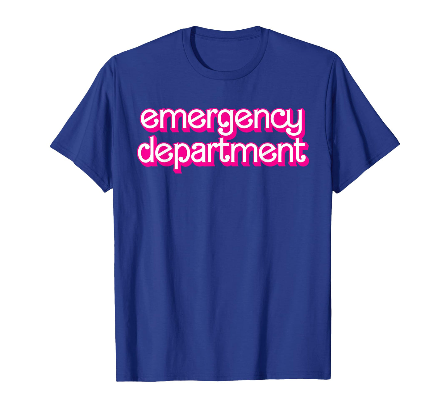 Retro Pink Emergency Department Nurses ER Doctor T-Shirt