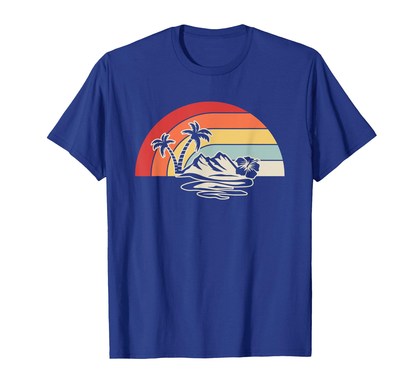 Vintage Sunset Tropical Island Retro Aesthetic T-Shirt