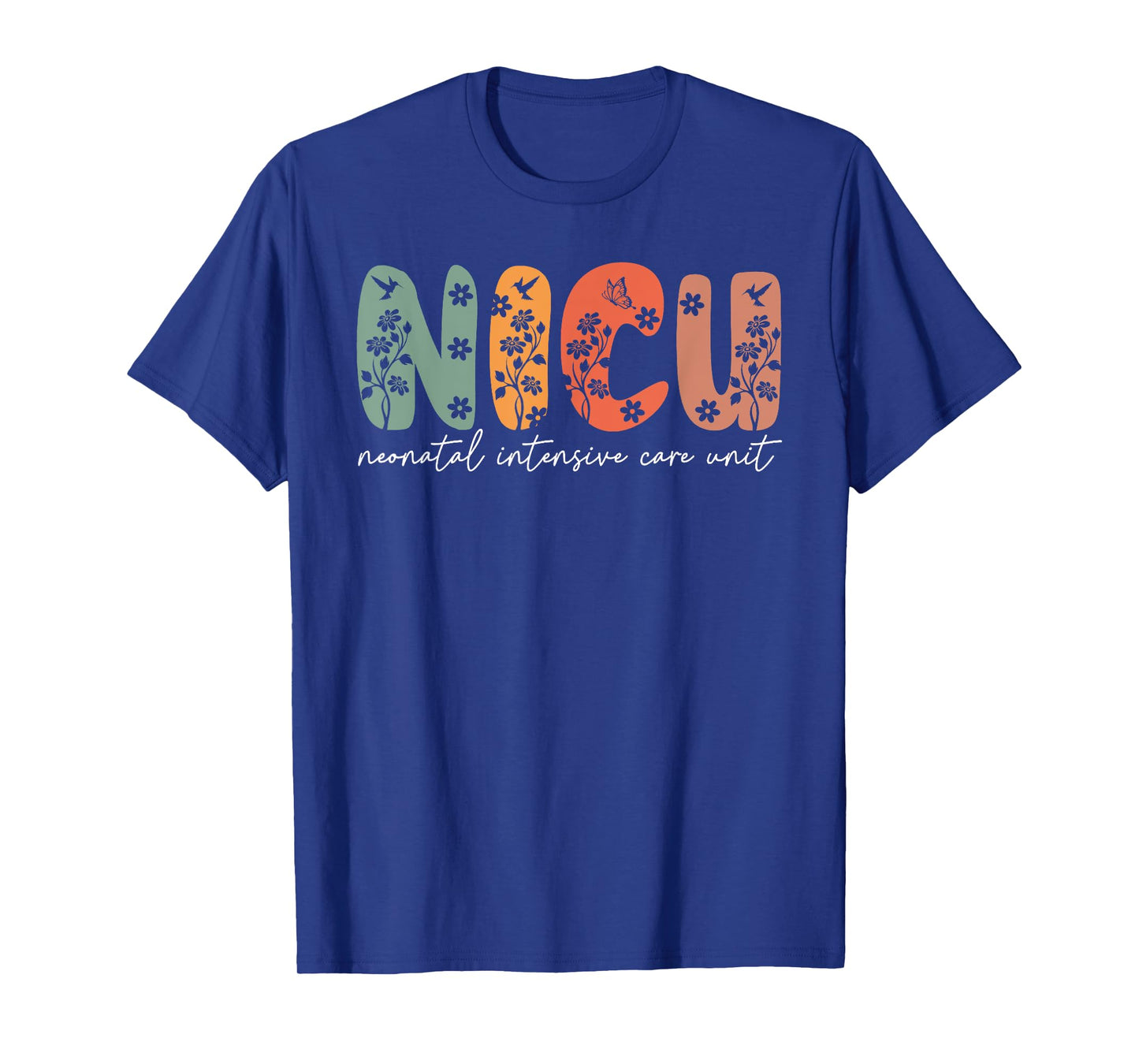 Nicu Nurse Floral NICU Boho Neonatal Intensive Care Nurse Sp T-Shirt