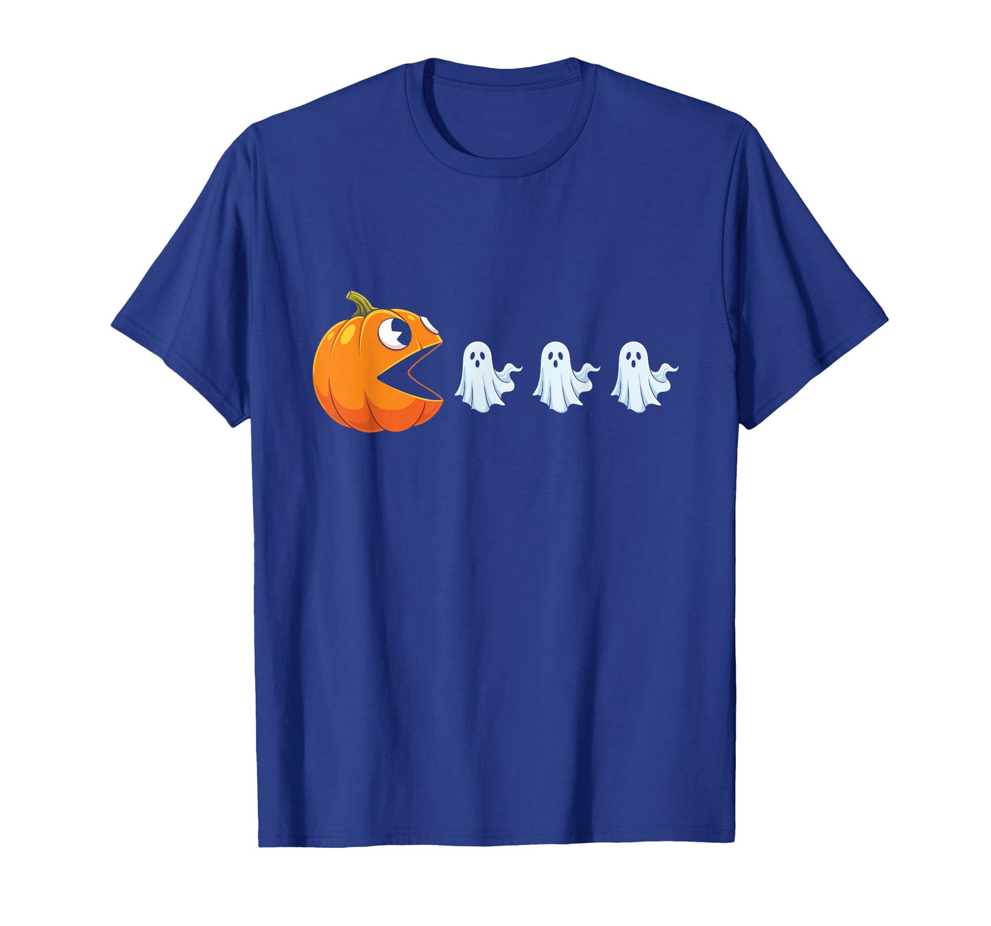 Halloween Gamer Pumpkin Funny Ghosts Kids Women Men T-Shirt