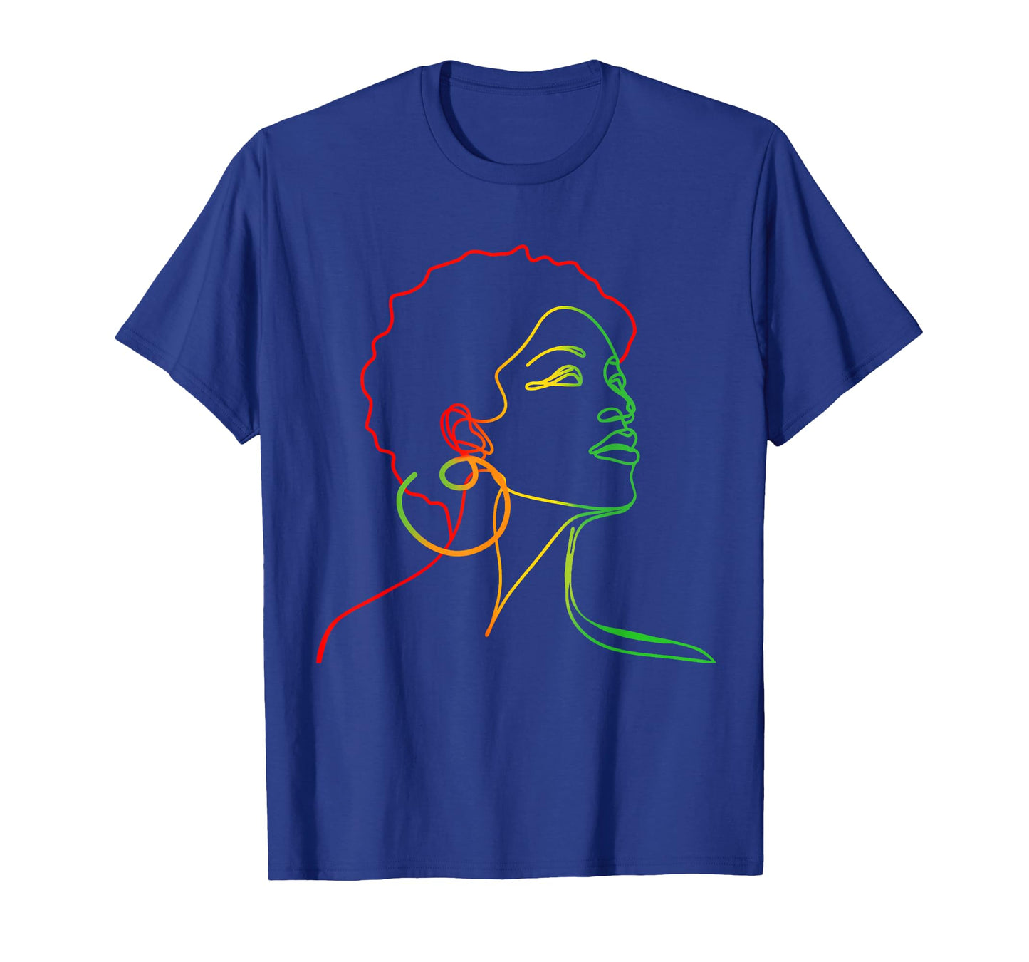 Black Women Juneteenth Face Abstract Art Melanin African T-Shirt